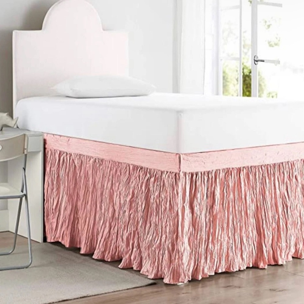 Elegant Pink Bed Skirt